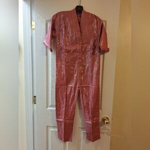 Suzi Kondi Kids Shimmering Pink Jumpsuit, SIZE 12
